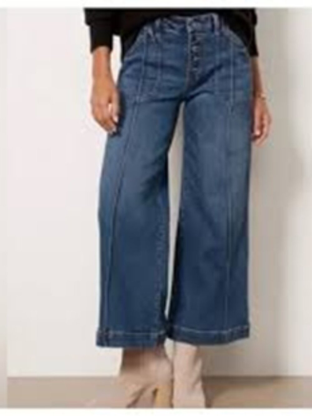 EUC Kut From The Cloth Meg Fab Ab Wide Leg Crop Jeans--sz 6